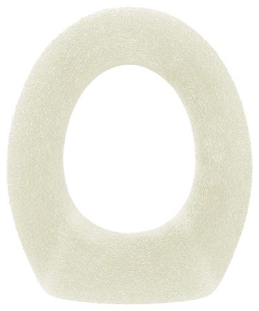 Medipaq Toilet Seat Cover - Super Warm Fleece - Retaining Ring - Universal Fit - Machine Washable (2X Cream) White