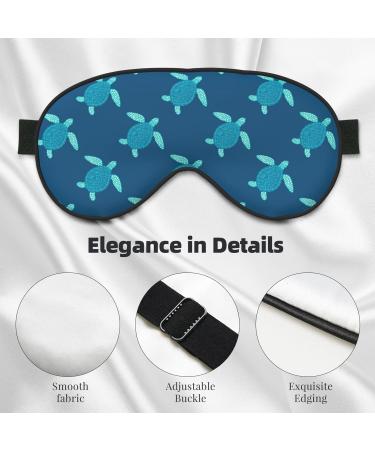 Cute Turtle Print Sleep Eye Mask | Soft Blindfold with Elastic Strap | Perfect for Night Sleeping & Travel - Buy Online on GoSupps.com