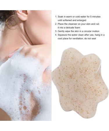 ZJchao Konjac Fiber Exfoliating Facial Sponge - Gentle Cleansing for Sensitive Skin Reusable Hydrating Puff - Buy Online on GoSupps.com