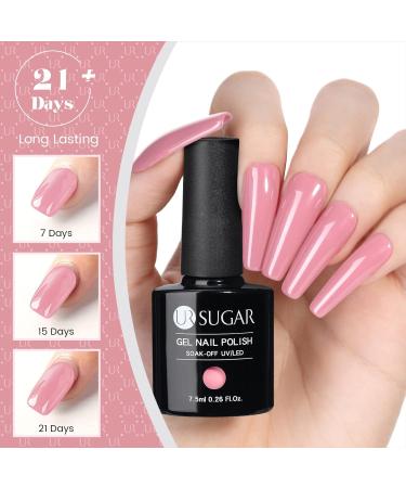 Ur Sugar UV Nail Polish Set - 6 Colors Gel Lacquer for Nude & Gray Nail Designs | Perfect for Weddings & Valentine's Day - Buy Online on GoSupps.com