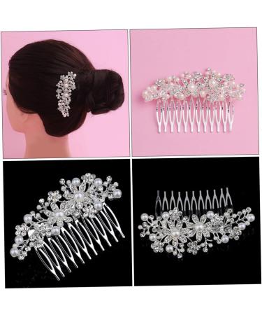 DOITOOL Women Hair Clip Hair Clip Hair Pin Hair Barrettes Flower Hair Comb Women Hair Accessories Hair Comb Women Headgear Bride Earth Tones Women Hair Comb - Buy Online on GoSupps.com