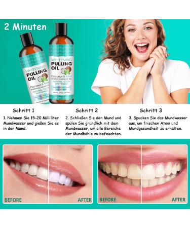 All-Natural Ayurvedic Mouthwash with Coconut & Peppermint Oil | Fresh Breath Tooth Whitening & Healthier Teeth - 8 fl. Oz - Buy Online on GoSupps.com