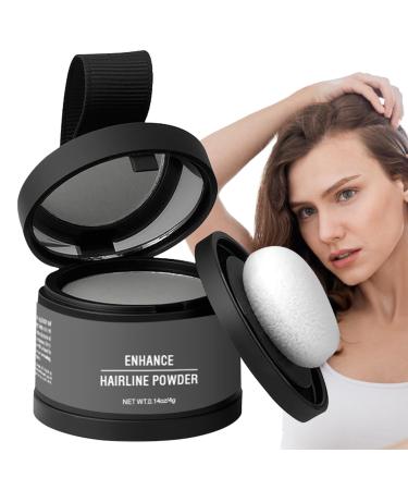 Xvilmaun Hairline Powder Hairline Powder for Women Root Repair Powder Applicator Included Long-Lasting Opaque Hair Shading Tool Concealer for Touching Up Grey Hair gray