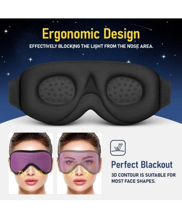 Adjustable Purple Sleep Mask for Men and Women - Zero Eye Pressure, Comfortable Eye Covers with Velcro - 1 Count - Buy Online on GoSupps.com