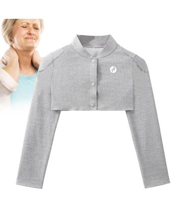 Wukesify warm shoulder wraps not charging warm neck wrap comfortable and safe thick and warm for older people air -conditioned space gray#e xl#e