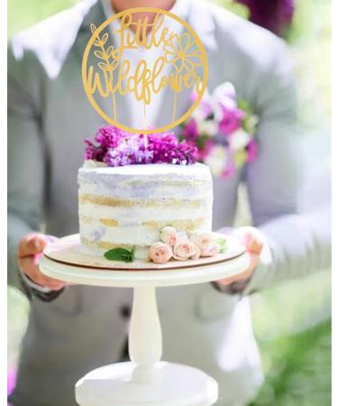 Boho Little Wildflower Cake Topper - Flower Baby Shower Decorations Gender Reveal Decorations Floral Theme Birthday Party Supplies Litter Wildflower Cake Topper - Buy Online on GoSupps.com