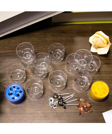 PEILIN 100 pcs Clear Tealight Cups & 40 mm Candle Wicks Set for DIY Candle Making - Buy Online on GoSupps.com