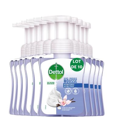 Dettol - Lot de 10 Douceur de mousse - savon main - Vanille & Orchid e 250 g (Lot de 10)