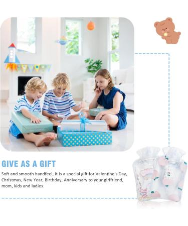 8-Piece Mini Hot Water Bottles - Cute Cartoon Hand Warmers & Ice Packs - Transparent Pocket Size - Buy Online on GoSupps.com