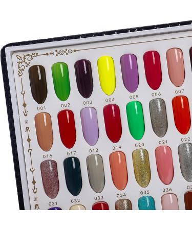 BNG Nail Display Book - 120 Color Professional Gel Polish Chart in Black Leather - Buy Online on GoSupps.com