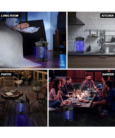 Bug Zapper Outdoor Mosquito Killer Dusk to Dawn Built in Light Sensor 18W 4200V Electric Fly Insect Killer IPX4 Waterproof Fly Trap for Home Garden Patio Bedroom Indoor and Outdoor - Buy Online on GoSupps.com