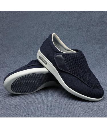 Yytcsjz Mens Diabetic Edema Slippers - Navy Blue, Size 12 | Lightweight Orthopedic Footwear for Elderly with Arthritis and Fasciitis - Buy Online on GoSupps.com