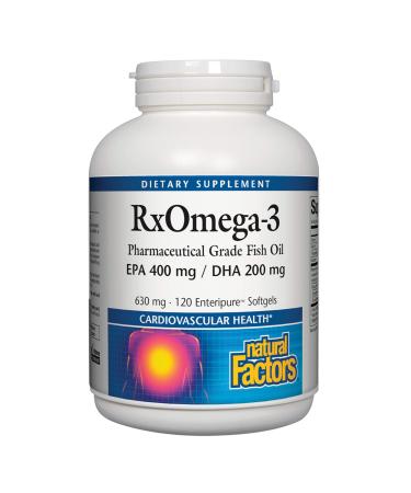 Natural Factors Rx Omega-3 120 Enteripure Softgels