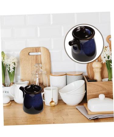 Zerodeko Vinegar Pot Soy Sauce Jar Ceramic Soy Sauce Dispenser Oil Pourer Decanter Sauce Bottle Shoyu Dispenser Ceramic Vinegar Bottle Seasoning Bottle Ceramics Storage Bottle Household medium As Shown 2 - Buy Online on GoSupps.com