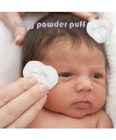 Baby Powder Puff | Heart Shape Powder Puff Long-haired Powder Puff for Body Powder Body Powder Puff Body Powder Puff for Women White - Buy Online on GoSupps.com