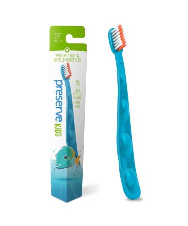 Preserve Kids Toothbrushes Made in the USA from Recycled Plastic Soft Bristles Colors Vary 1 Count