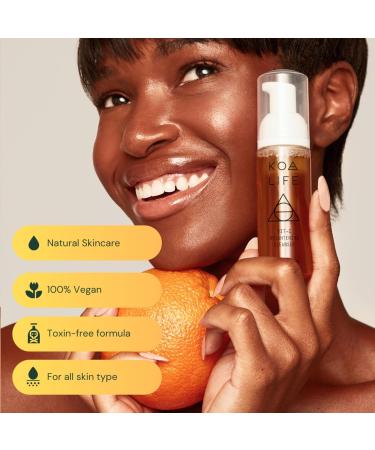 KOA LIFE Vit-C Brightening Facial Cleanser | Vegan Vitamin C Face Wash for Bright Skin | Gentle Foam Cleanser 1.7 Fl Oz - Buy Online on GoSupps.com