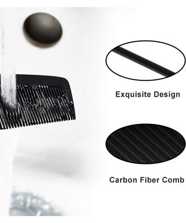 JeoPoom Professional Carbon Handle Comb Break-Proof Antistatic Lightweight And Durable For Men And Women With Different Types of Hair Apple - Buy Online on GoSupps.com