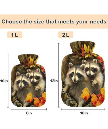 Buy Naanle Ahorn Raccoon Heat Bottle - 1L Transparent Hot Water Bottle for Pain Relief & Therapy | Hand & Foot Warmer - International Shipping - Buy Online on GoSupps.com