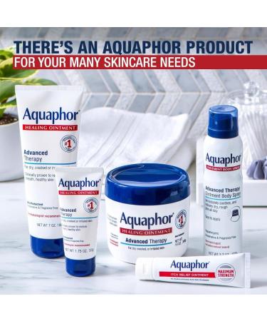 Aquaphor Advanced Therapy Ointment Body Spray Fragrance Free Hypoallergenic Spray Moisturizer for Dry Skin Moisturizes and Heals Dry Rough Skin 3.7 Oz Can (Pack of 2) 3.7 Ounce (Pack of 2) Spray - Buy Online on GoSupps.com