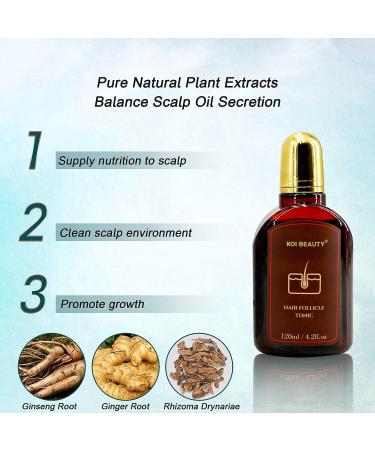 Beard Hair Growth Roller Tonic Kit - 4oz Serum Oil with Derma Roller for Men and Women - Buy Online on GoSupps.com