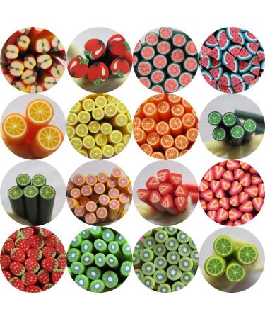 NAIL ANGEL 80pcs/bag Nail Art Polymer Clay Cane Fruit series Each 5pcs 10018