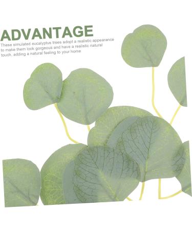 50pcs Artificial Willow Leaves Faux Eucalyptus Green Leaves Simulated Leaves Decor Greenery Decor Faux Stems Green Home Decor Plastic Plants Stems Garland Leaf Wedding Glossy Cloth Green 2 14X13.5CM - Buy Online on GoSupps.com