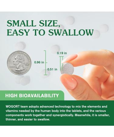Magnesium Glycinate and L-Theanine Supplement - Relaxation & Cognition Support - 400mg Magnesium Supplement with L-Theanine GABA Chamomile B6 D3 & K2 for Adults & Teens Vegan - 240 Tablets - Buy Online on GoSupps.com