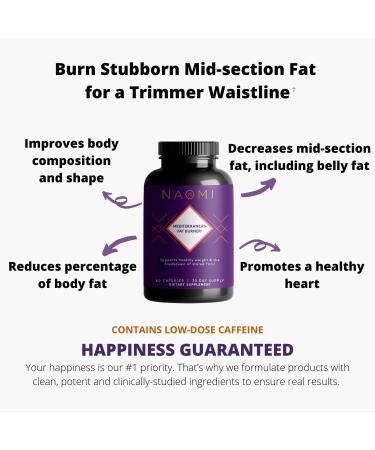 NAOMI Mediterranean Fat Burner - Trim Your Waistline with Stubborn Mid-Section Fat Burner - Buy Online on GoSupps.com
