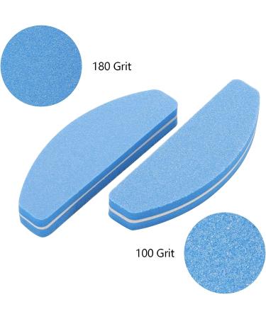 80 Count Mini Nail Files and Buffers Kit - 100/180 Grits, Acrylic Nail Files, Double Sided Emery Boards - Disposable Manicure Tools (Pack of 1) - Buy Online on GoSupps.com