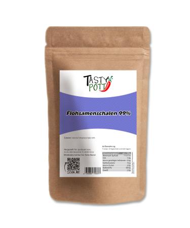 TASTY POTT Premium quality psyllium husks - 99% purity - Fiber - Vegan nutrition - Food supplement - Psyllium-based - 1000g bag (3 x 1000g)