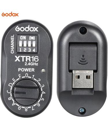 Godox XTR-16 2.4G Wireless Flash Receiver for X1C X1N XT-16 Transmitter - Compatible with Wistro AD360/DE/QT/DP/QS/GS/GT Series - Buy Online on GoSupps.com
