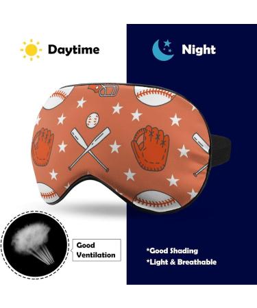 Baseball Softball Sleep Mask - Adjustable Light Blocking Eye Shade for Men & Women - Buy Online on GoSupps.com