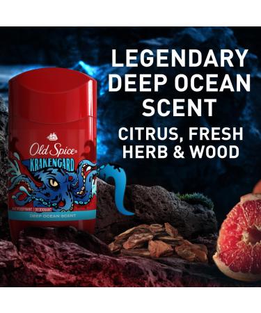 Old Spice Antiperspirant Deodorant for Men 24/7 Freshness & Lasting Scent 48hr Sweat & Odor Protection Krakenguard Scent Wild Collection 2.6 oz (Pack of 6) 2.6 Ounce (Pack of 6) Krakengard - Buy Online on GoSupps.com