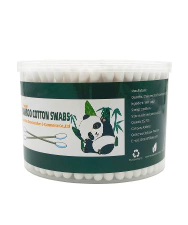 Thick Cotton Swabs XL Size Natural Bamboo Cotton Buds Organic Biodegradable Dust-free Waterproof Packaging Bamboo XL 252pcs - Buy Online on GoSupps.com