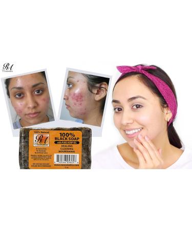 Buy RA COSMETICS 100% African Black Soap with Hemp Oil 5 oz | Natural Skincare International Shipping Available - Buy Online on GoSupps.com