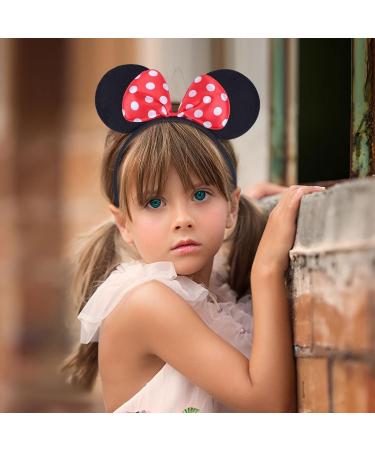 EUPSIIU 4 Pieces Mouse Ears Headband Red Bow Headbands And Pink Bow Headbands Cosplay Party Headband for Adults and Kids Fancy Dress Costume Head Band for Daily Wear Party Festivals Multi - Buy Online on GoSupps.com