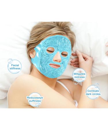Cooling Face Mask with Velcro Fastener Ice Cream Mask for Swelling & Dark Circles Hot & Cold Compress for Skin Care - Buy Online on GoSupps.com