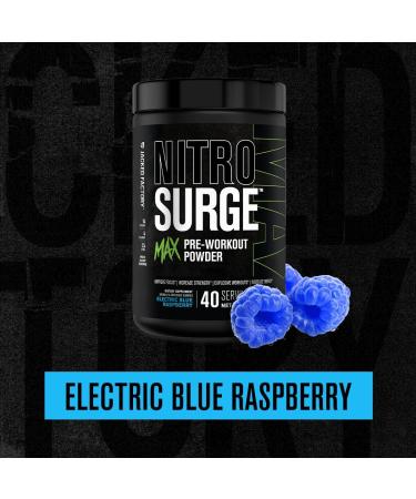 Jacked Factory Nitrosurge Max High Performance Pre Workout Powder - Pre Workout w/Nootropic Ingredients for Intense Focus Pumps & Energy (Electric Blue Raspberry 40sv & Cherry Bomb 40sv) - Buy Online on GoSupps.com