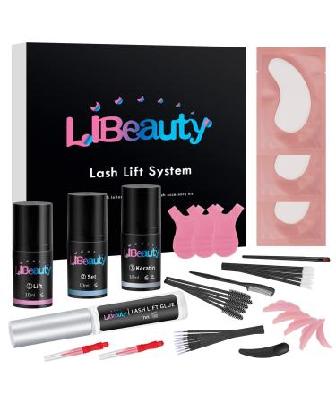 Libeauty Lash Lift Kit, Eeyelash Perm Kit, Premium Perm DIY Lifting Kit for Eyelashes, Instant Perming, Lifting & Curling for Eyelashes at Home & Salon Use
