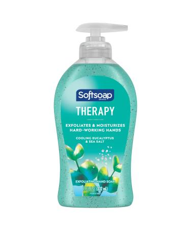 Softsoap Therapy Cooling Eucalyptus Sea Salt Scent Exfoliating Liquid Hand Soap 11.25 Oz 6 pack Cooling Eucalyptus & Sea Salt 11.25 Fl Oz (Pack of 6)