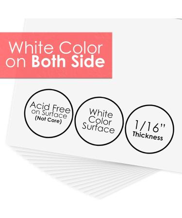 Golden State Art 8.5x11 Picture Mat Matte Backerboards - 50 Pack White Backing Boards - Buy Online on GoSupps.com