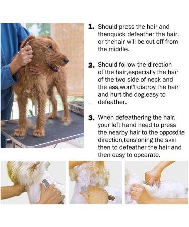 Dog Professional Stripping Knife for Border Terrier Grooming - Ergonomic Wooden Handle (Right) - Buy Online on GoSupps.com