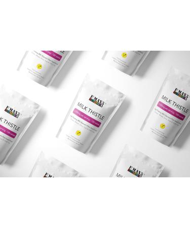 Milk Thistle (80% Silymarin) Tablets - High Strength 4000mg Supplement 120 Tablets (2 per Serving) - Not Capsules or Tincture - Vegan GMO-Free Gluten-Free UK Made - Buy Online on GoSupps.com