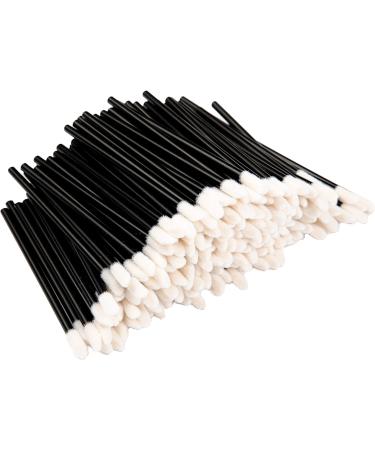 Farsa Life 300 pcs Disposable Lip Brush Wands Lipstick Applicator Make up Cosmetic Brush Lint Free Applicators & Lip Gloss Applicator Tool in Black Color - Buy Online on GoSupps.com