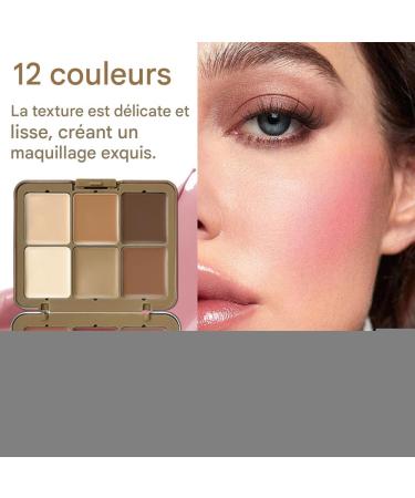  G n rique Contour and Blush Kit - Soft Cream Palette Face Tint Makeup | 12 Shades Foundation Set with Light Texture Function Natural Color Blending - Buy Online on GoSupps.com