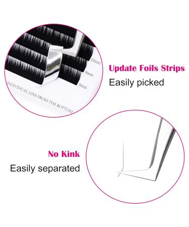 Individual Classic 1:1 Eyelash Extensions - 0.10mm L Curl Mix 8-14mm | Professional Natural Look - Buy Online on GoSupps.com