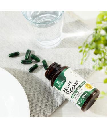 Heart Supplements for Men & Women - 1650mg Heart Health Support with CoQ10 Hawthorn & Plant Sterols | 60 Capsules for Nitric Oxide & Energy Production - Buy Online on GoSupps.com
