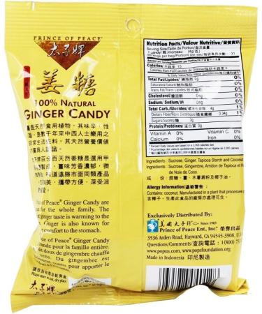  Prince of Peace Prince Of Peace Ginger Sweets 125g (Pack of 6) - Buy Online on GoSupps.com