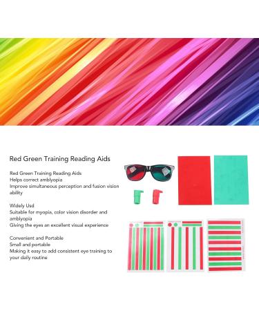 Semme Eye Training Cards for Myopia Strabismus & Amblyopia | Red-Green Glasses Included - International Shipping - Buy Online on GoSupps.com